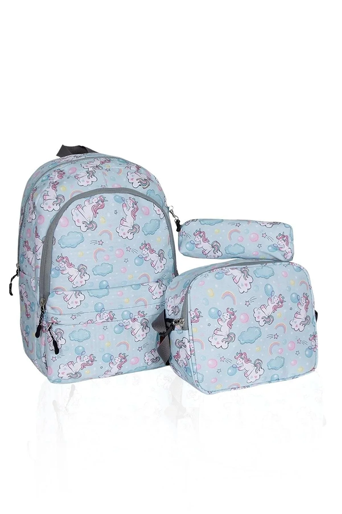Linerias Unicorn Patterned Primary School Backpack Set LNRCAN