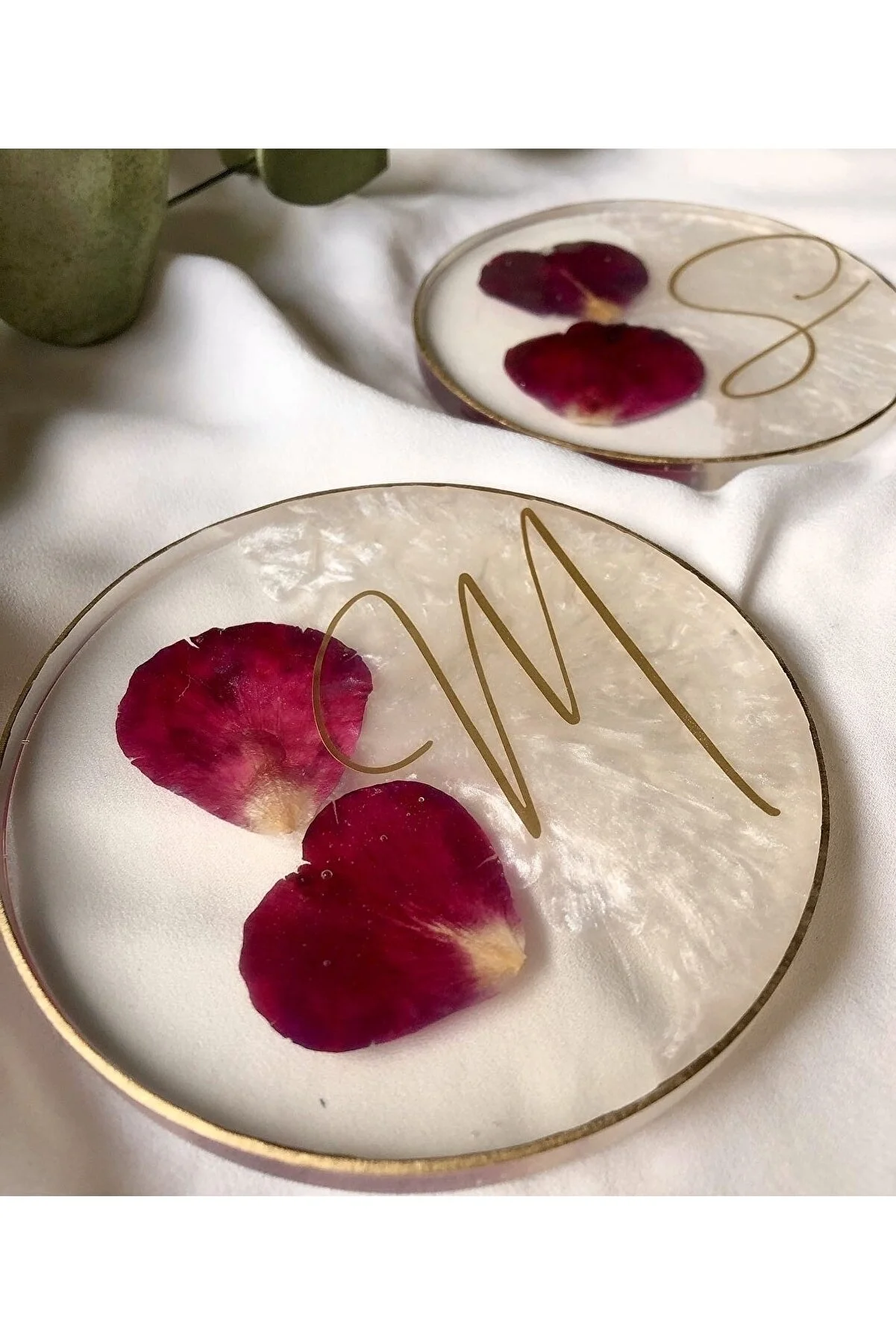 Round epoxy resin coaster silicone mold - 7.5cm diameter, 5mm depth