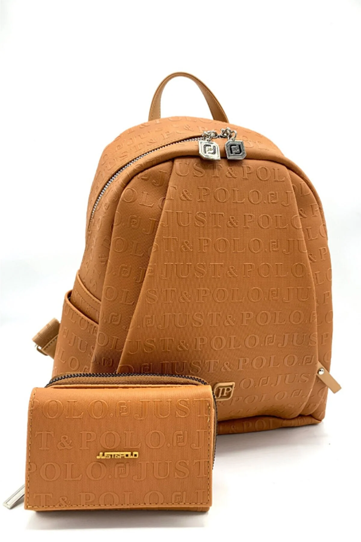 Just Polo New Season brown Women's Backpack and Wallet Combo MAYNIJUST40401002