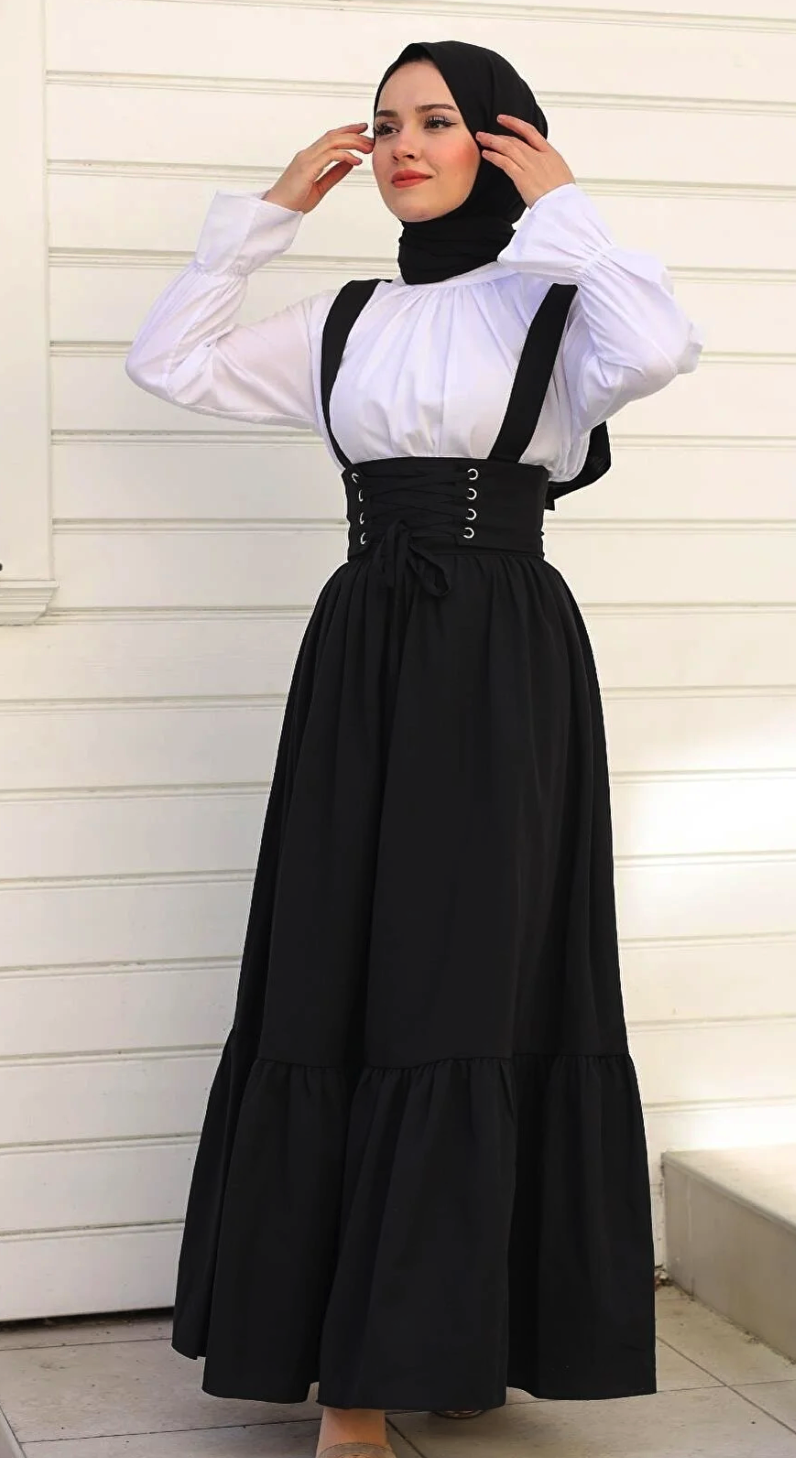 meqlife Corset Detailed Knitwear Fabric Hanging Gilet Cream