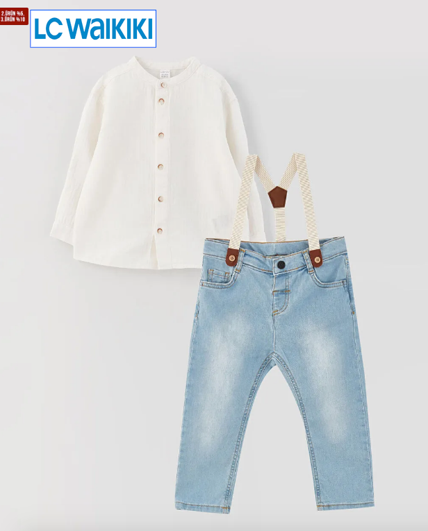 LCW Baby Boy Long Sleeve Tops and Pants